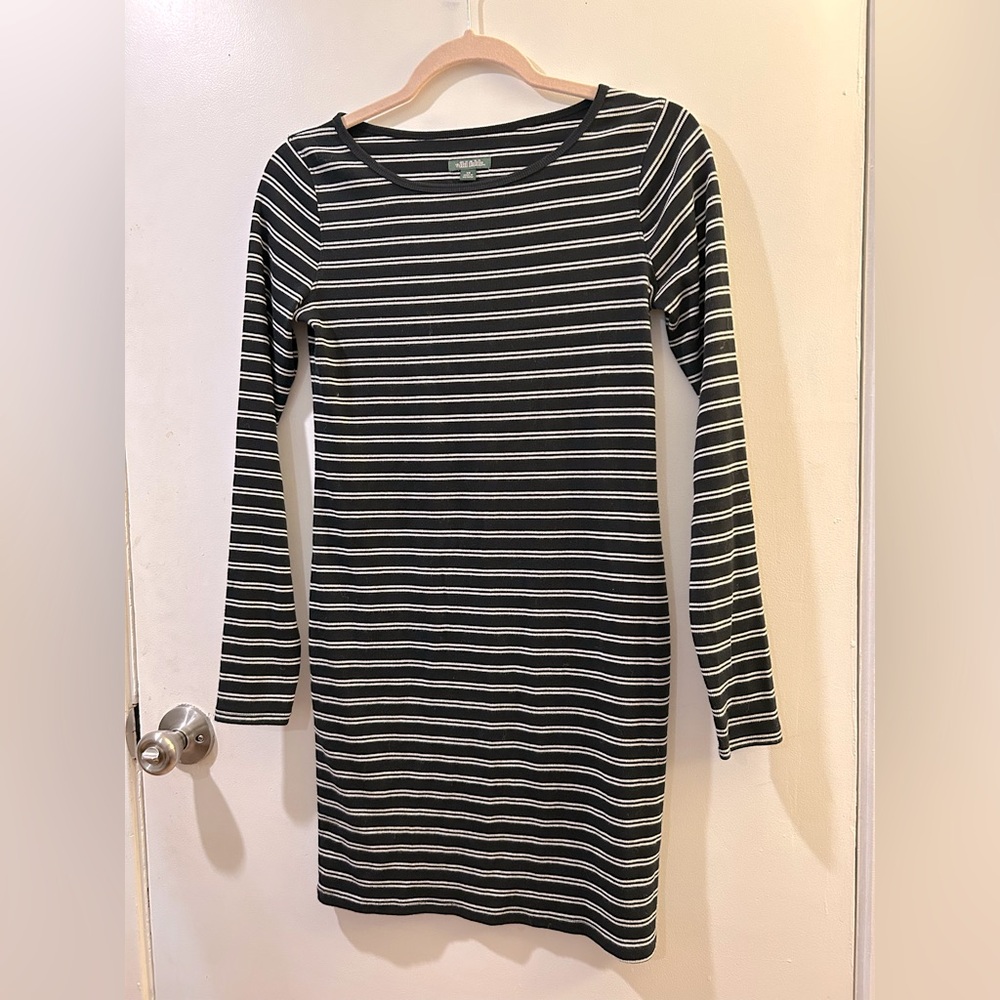 Striped body con dress